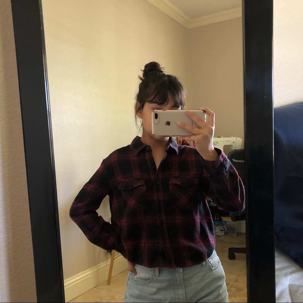 Forever 21 Cropped Flannel